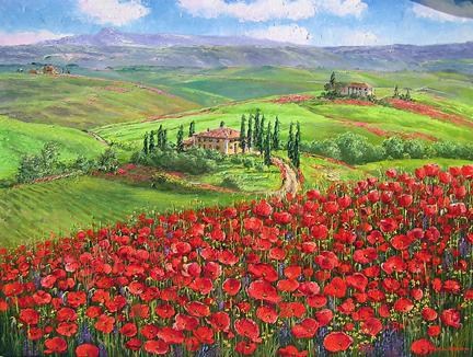 Unknown Artist TUSCANY POPPIES